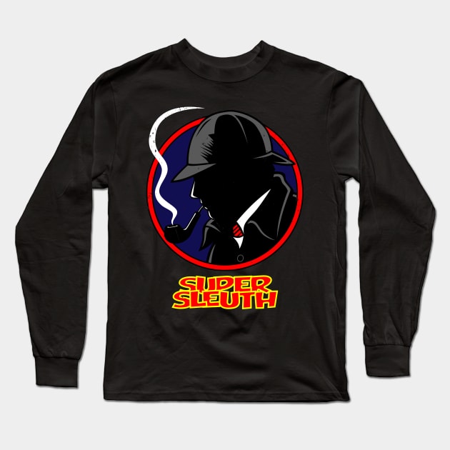 Sherlock Holmes Detective Mashup Retro Parody Long Sleeve T-Shirt by BoggsNicolas